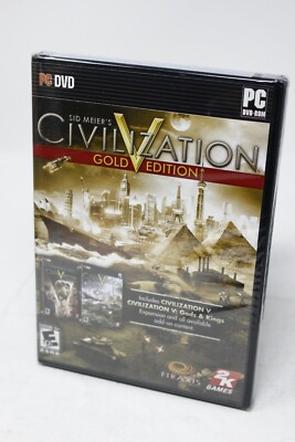 Sid Meier's Civilization V: Gold Edition - PC Strategy Game - New Sealed