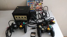 Nintendo GameCube used console set DOL-001 NTSC-J black controller adapter
