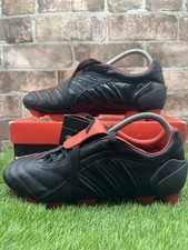 Adidas Predator Pulse 2 TRX HG 519835 Football Boots Men's Size UK 6.5 Black Red