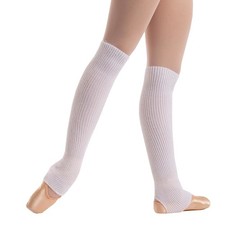 Intermezzo 2655 - Kids Ballet Leg Warmers with Heel Hole - White