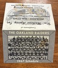Oakland Raiders 1967 AFL Promo Schedule Very Rare! — photo 1