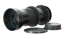 Helios Tele-Auto 200mm F4 Cine Mod w/ Blue Anamorphic Bokeh Flares Canon EF