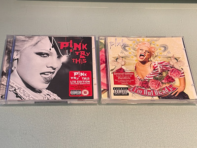 Pink - 2 Original CD Albums - Try This 2003 - I'm Not Dead 2006 - 29 Tracks
