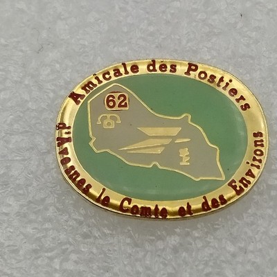 Pin's-LA POSTE-AVESNES LE COMTE 62-Amicale des Postiers PTT-Facteur-P3G5