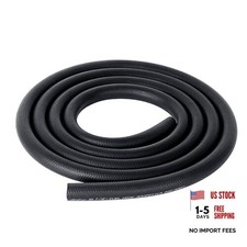 Rubber Fuel Hose Line Push Lock 1/4" ID SAE 30R7 NBR 5ft 300PSI 1/4" ID 5ft