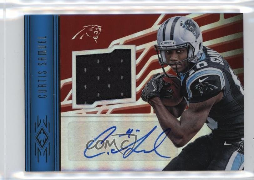 2017 Panini Phoenix RPS Rookie Jersey /299 Curtis Samuel #RAJ-CS Auto RC 12l4