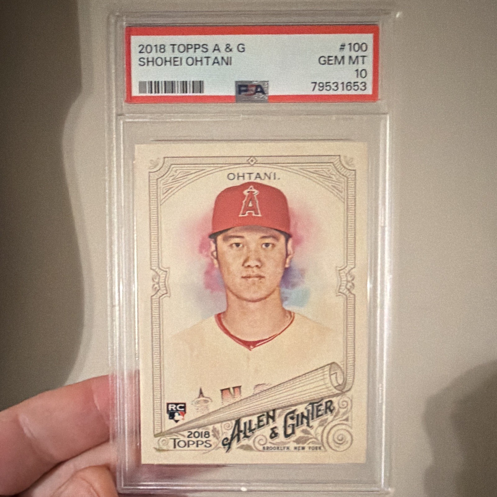 Topps 2018 Allen & Ginter Shohei Ohtani #100 Rookie RC PSA 10 Angels