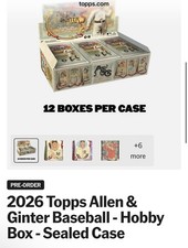 2026 TOPPS ALLEN & GINTER 12-BOX HOBBY CASE MLB Baseball Brand New Presale