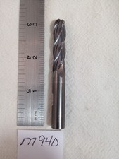 1 NEW 3/8" DIAMETER CARBIDE END MILL 4 FLUTE. BALL. 3" OAL. 1-1/2" LOC. M940