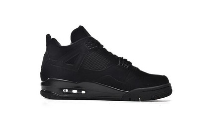 Nike Air Jordan 4 Retro Black Cat Triple Black Men s Basketball Sneakers