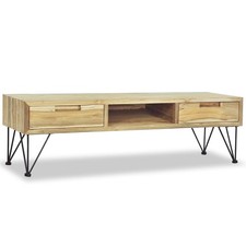 Teak Massiv TV Schrank Fernsehtisch TV Board Lowboard Fernsehschrank vidaXL