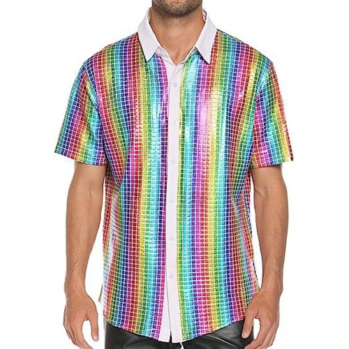 Men\'s Formal Shirt Casual Printed Shirt Club Daily Wear All-season Wear - Picture 11 of 17