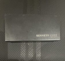 Kenneth Cole New York KC3286 Rectangle Silver Dial Black Leather Quartz Watch