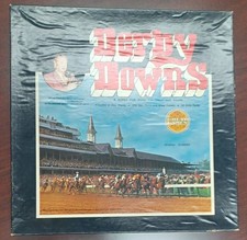 Vintage 1973 Derby Downs Board Game- Horse Racing- Record- Works- Great Games