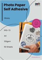50X A4 Glossy Photo Paper 120G Self-Adhesive Sticker Paper Inkjet