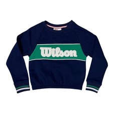 Wilson Girls Lightweight Crewneck Relaxed Fit Logo Sweatshirt