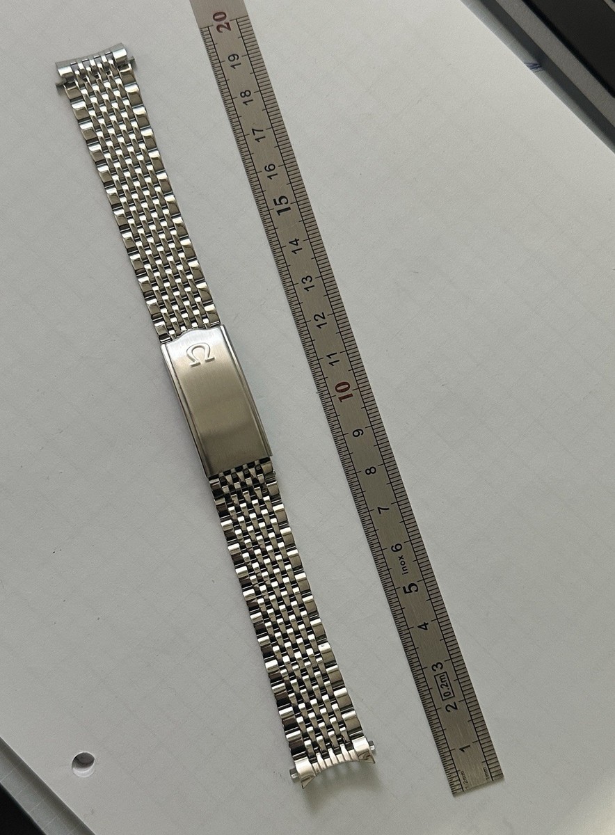 オメガ 18mm ライスベルト No.1502 Bracelet Pour Montre Omega Vintage 18mm REF. 1502 acier