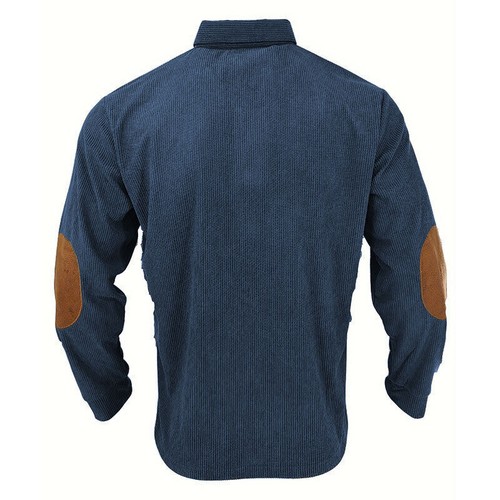 Men's Long Sleeve Lapel Shirt Hoodie T-shirt Base Pullover Hoodie Sweatshirt Top - Picture 14 of 29