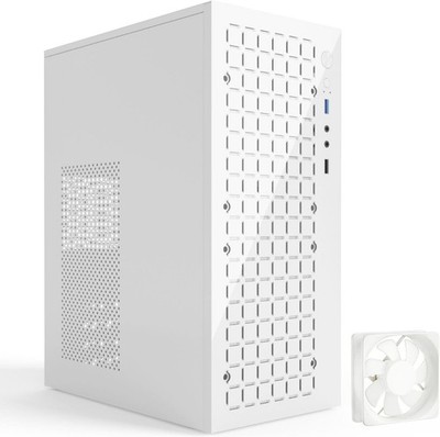 High Airflow Micro ATX PC Case - Support MATX, Mini-ITX, Slim With USB2.0x2 I/O