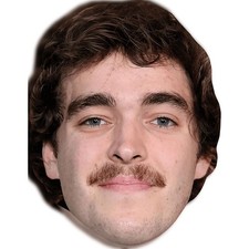Bryson Knupp Moustache Celebrity Mask, Flat Card Face, Fancy Dress Mask