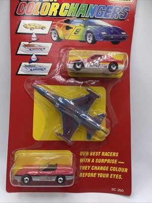 MATCHBOX - SUPER COLOR CHANGERS - 3 VEHICLE GIFT PACK - BRAND NEW SEALED - RARE
