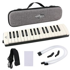 Black Upgraded Version 32 Key Soprano Air Piano Keyboard Melodica Instrument