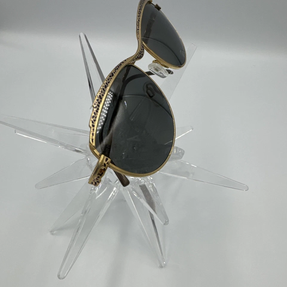 Cazal 258 432 Gold Vintage 1980’s Sunglass W/Grey Custom New Polarized Lens55mm - Image 2 of 4