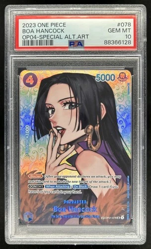 2023 One Piece Boa Hancock Special Alternate Art #OP01-078 PSA 10 GEM MT