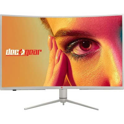 Deco Gear 39'' Curved Widescreen Gaming Monitor, 165 Hz, HDR400, White Open Box