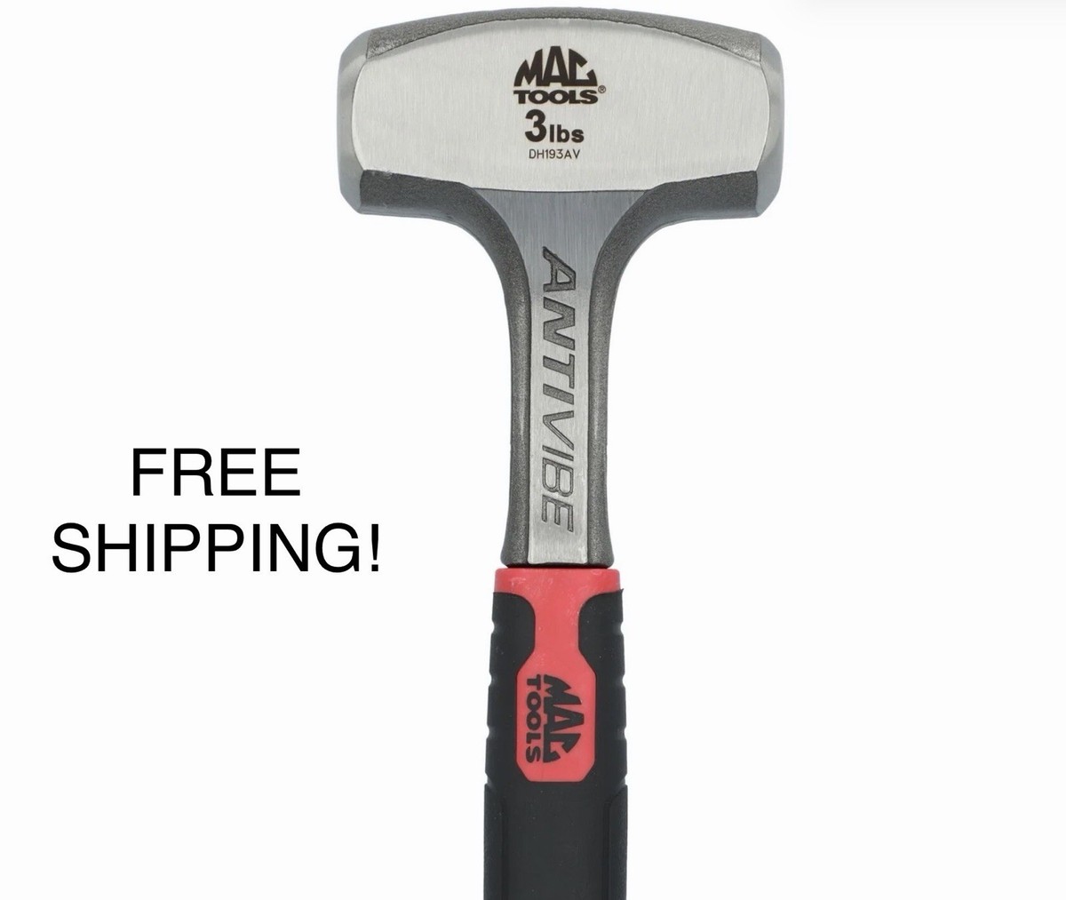 MAC Tools Anti Vibe Drilling Hammer 3 lbs DH193AV Free Shipping