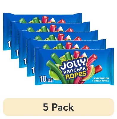 5 Pack Jolly Rancher Rope Blue Raspberry+Cherry Candy 10oz Limited Ed.