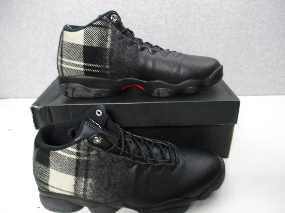 Jordan Horizon Zapatillas bajas premium de cuero de lana de hueso claro Zapatos para hombre Talla 9 Foto 2 de 4