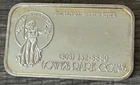 VINTAGE 1984 CROWN MINT ADVERTISEMENT FINE SILVER ART BAR - LOWE’S RARE COINS