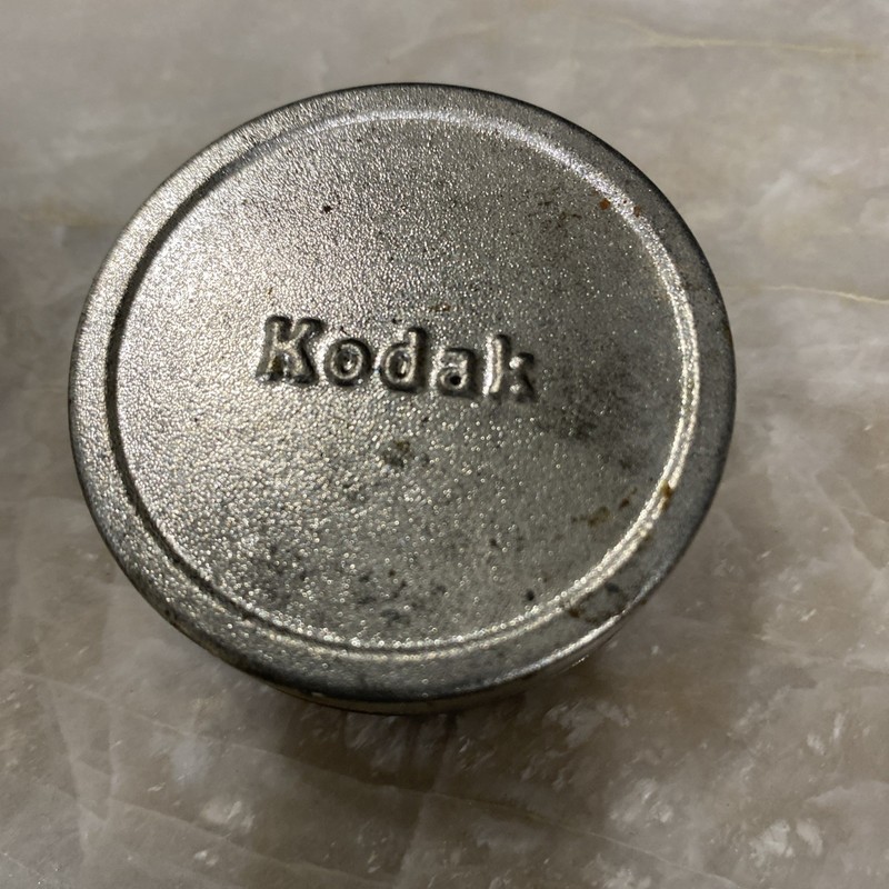 Vintage Eastman Kodak Co. Film Canister Metal Tin Can Container Empty