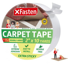 2" x 10yd Extra Sticky Carpet Tape Double-Sided Rug Tape Indoor  Outdoor Use