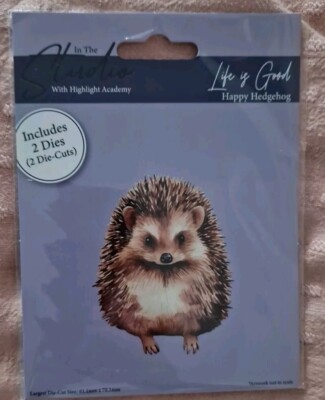 Highlight Crafts In The Studio Stanzschablone ''Happy Hedgehog''
