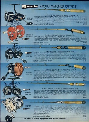 1968 PAPER AD 2 Sided COLOR Garcia Mitchell Fishing Reel Rod Tackle 5000 | eBay 1968 PAPER AD 2 Sided COLOR Garcia Mitchell Fishing Reel Rod Tackle 5000 | eBay