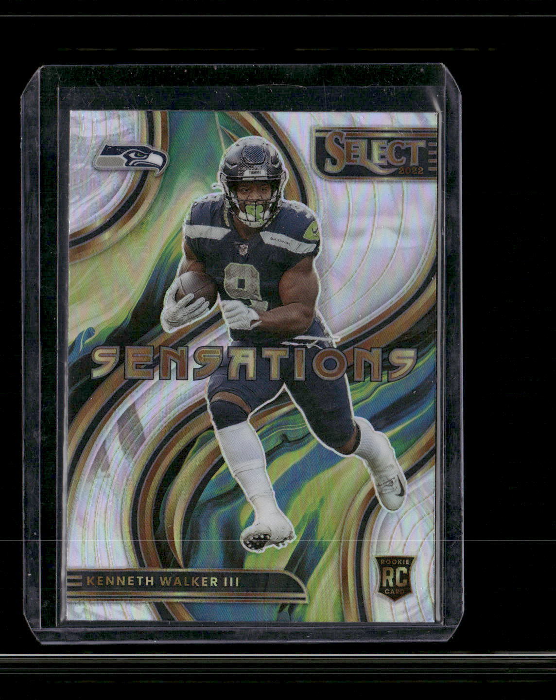 2022 Panini Select Sensations Silver Prizm #SEN-22 Kenneth Walker III RC