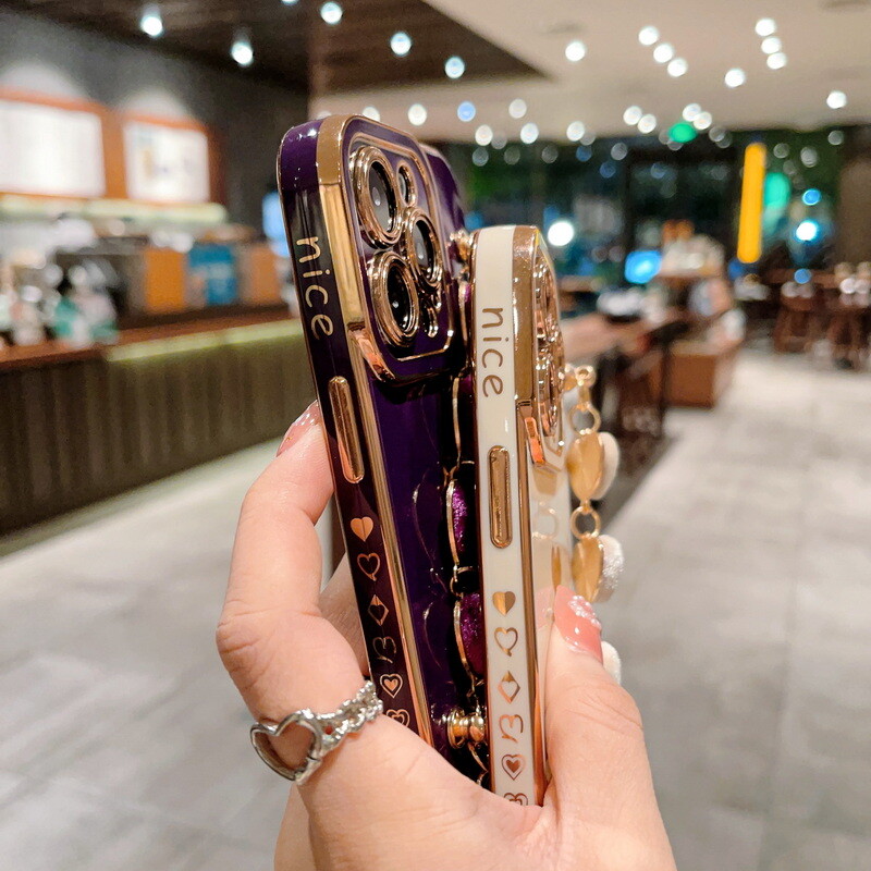 Custodia Per Telefono Di Lusso Con Placcatura Elettrolitica A Forma Di - Foto 10