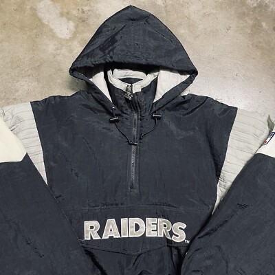 Vintage 90s Starter Oakland Raiders Puffer NFL Football Eazy