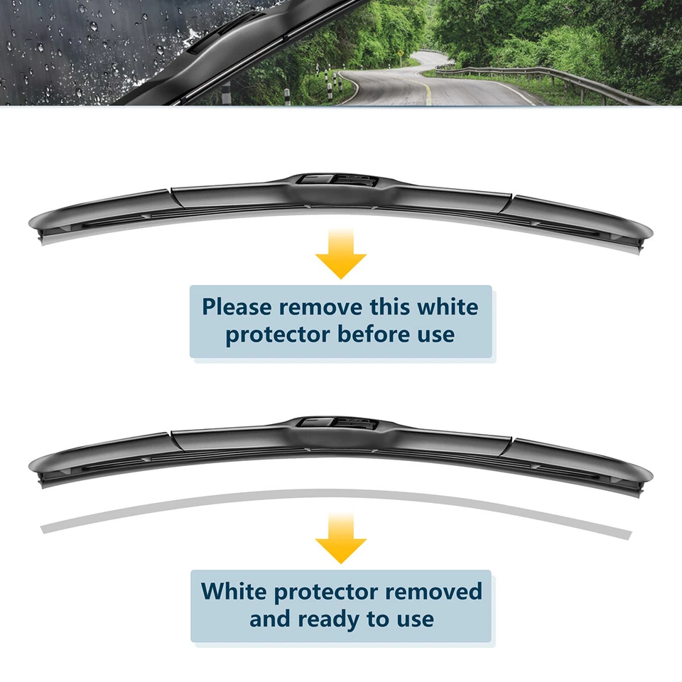 Fit For Audi V8 Quattro 1990-1992 Quality Windshield Wiper Blades, 21/21in Foto 4 de 4