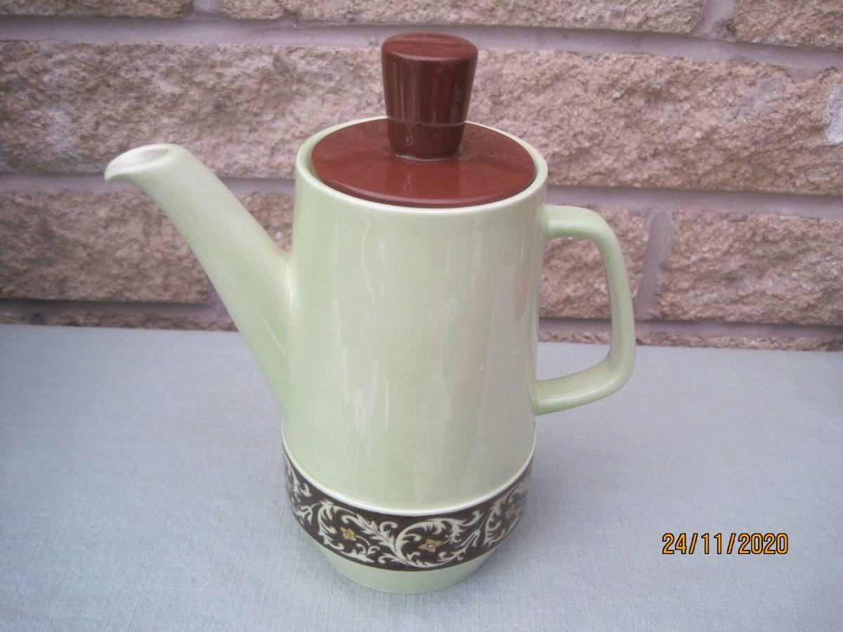 Retro Vintage Coffee Pot by Carlton Ware 2743 Tapestry Daisy