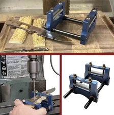 Perpendicular Drilling Fixture - DRILL EASY STRAIGHT HOLES Knife Makers Vise