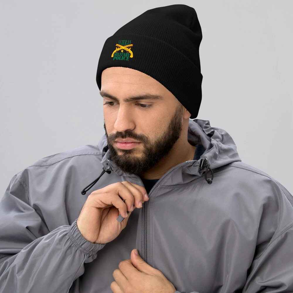 USA MP Military Police Cuffed Beanie