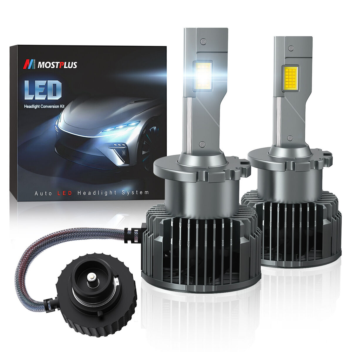 Repressalier Lav et navn Viewer 2PCS D4S/D4R LED Headlight Replace HID Xenon Super Bright 6000K Conversion  Kit | eBay