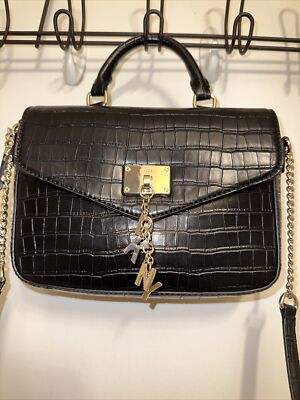 DKNY Cleo Medium Shoulder Black/Gold 