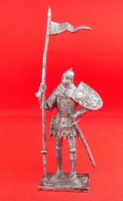 54 mm Tin Miniature sculpture Figurine Toy soldier 1:32 Bohemian Knight 14th