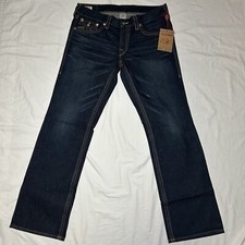 NWT True Religion 2013 Ricky OT Straight Fit Jeans - Size 36 x 34 - Made In USA