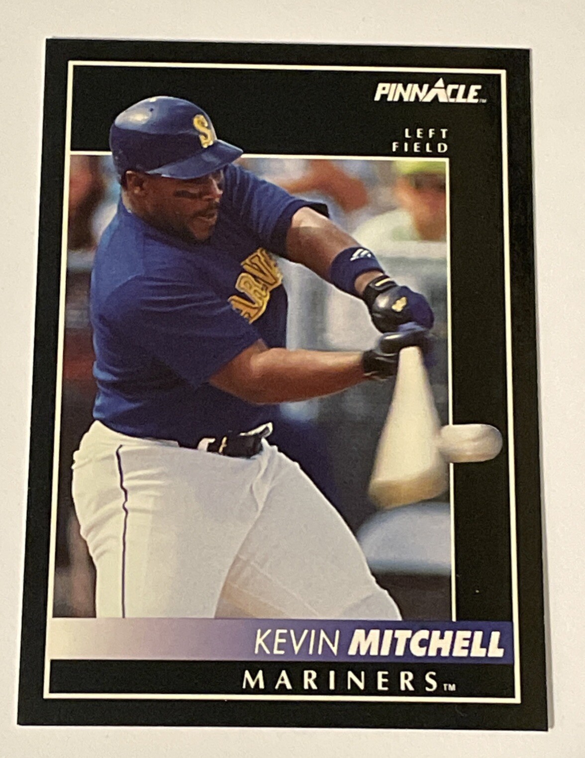 1992 Pinnacle Kevin Mitchell Seattle Mariners #393 Baseball Card GIANTS Star