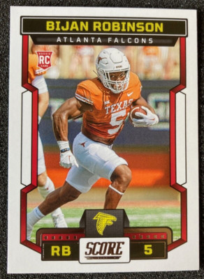 2023 Panini Score #315 Bijan Robinson RC Rookie. Texas. Atlanta Falcons